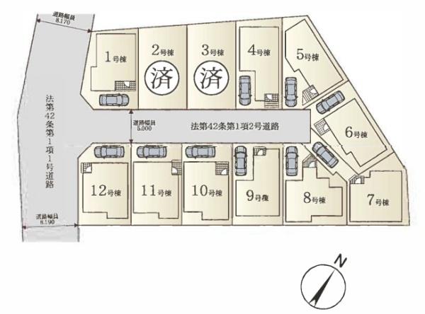 世田谷区上祖師谷2丁目新築戸建　区画図　